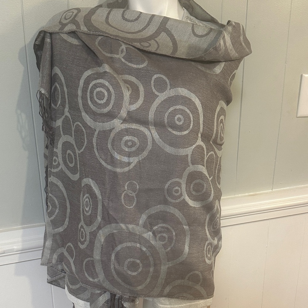 Pashmina Silver Swirl Pattern Blouse